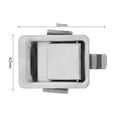 thumbnail image 2 of Stainless Steel Recessed Mounted Latch Mini Flush Mount Paddle Handle Lock for RV//Trailer/Cabinet/, 2 of 5