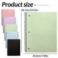 thumbnail image 3 of 1-Subject Notebook, Spiral Notebook, College Ruled Paper, 7.95" X 10.51", 3 Hole Notebook, Wide Ruled Notebook, 3 of 5