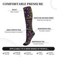 thumbnail image 3 of Lsque Colorful Mexican Pattern Sport Compression Socks for Men & Women 15-20 mmHg Knee High Nurse Pregnant Running Medical and Travel Athletic, 3 of 6