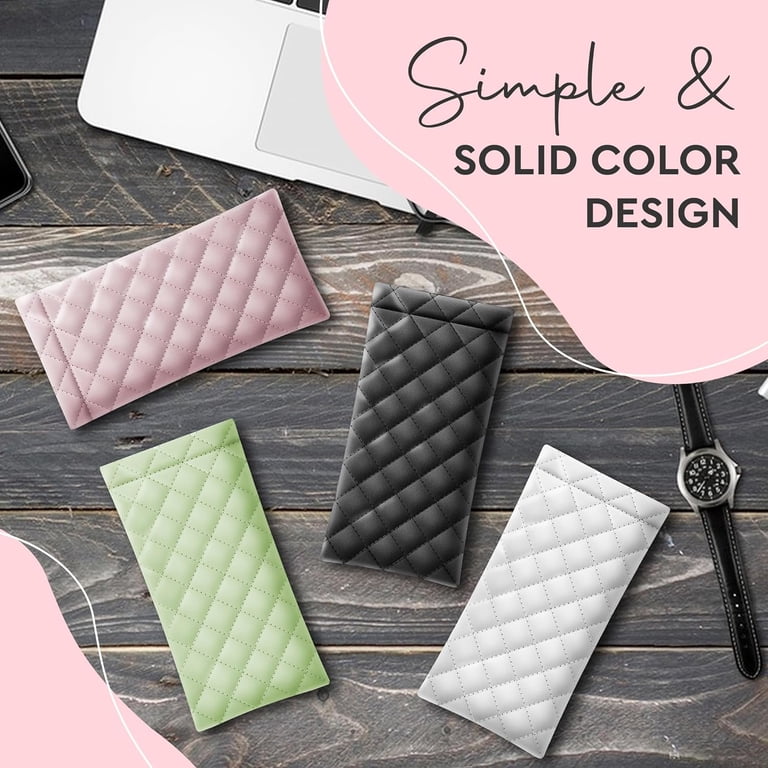 Portable Squeeze Top Sunglass Case - Pu Leather Soft  display picture 1