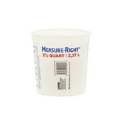 United Solutions 2.5 Quart Round Measure Right Plastic Mixing Container, Clear, 1 Each