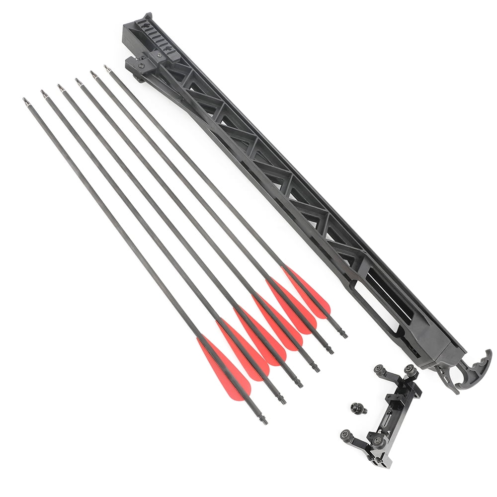Archery compound bow repeater rapid-fire device 6 arrows for compound bows/metal riser repeater bows, automatic self-loading arrows, bow not included