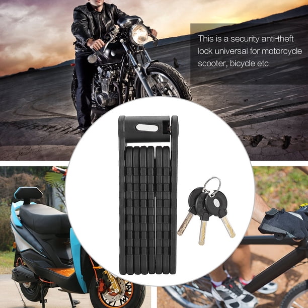 Candado Antirrobo para bicicleta de Motocicleta, Candado para bicicleta, Candado de Seguridad Plegable Universal