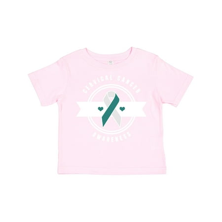 

Inktastic Cervical Cancer Awareness with Banner Gift Toddler Boy or Toddler Girl T-Shirt