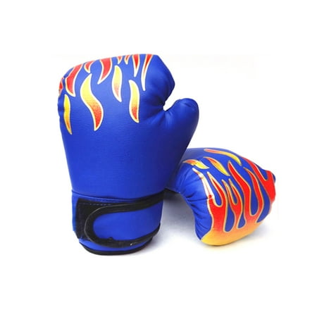 Lemonbest Children Boxing Gloves Professional Flame Mesh Breathable PU ...