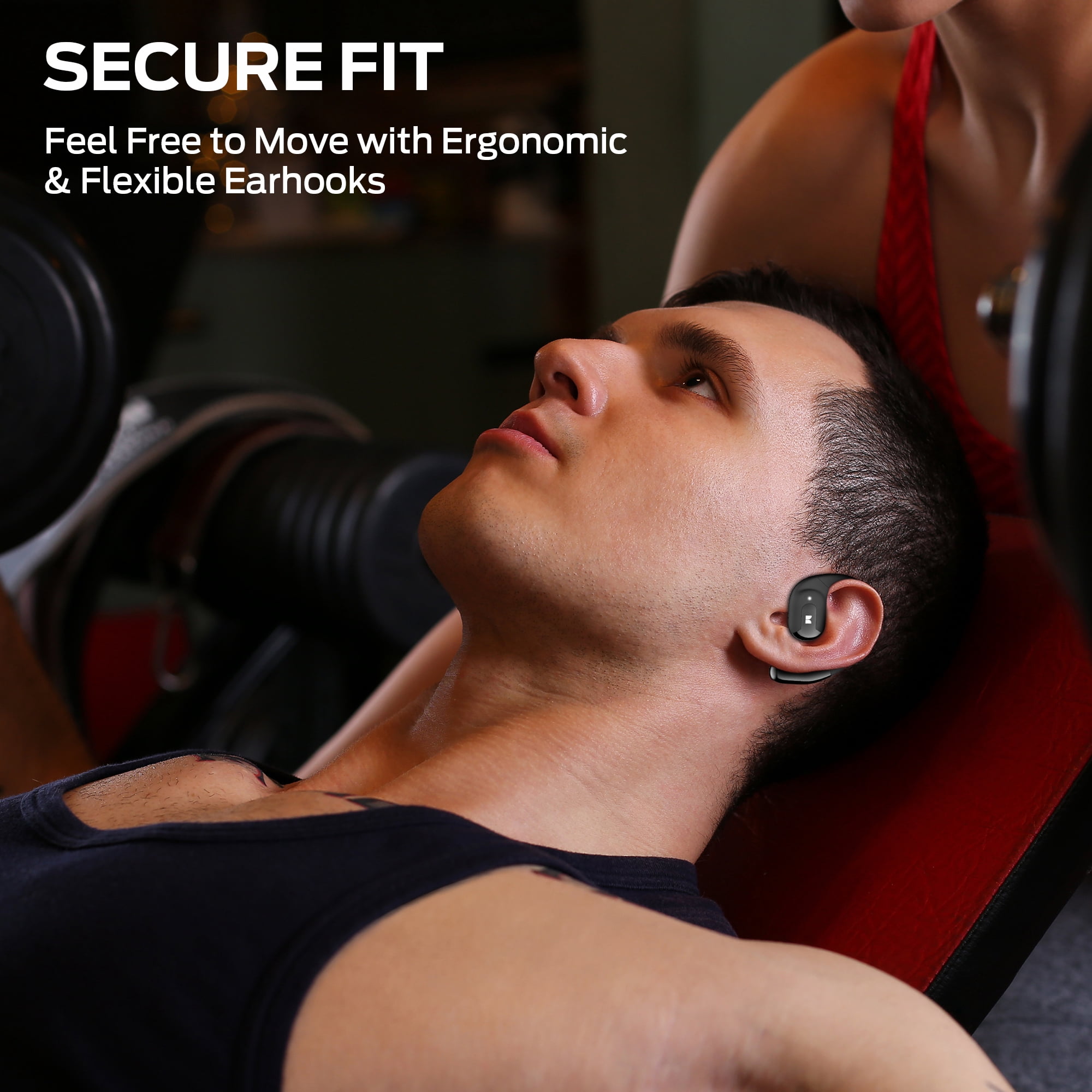 Monster Open Ear Headphones, Bluetooth 5.4 Wireless Headphones with Stereo Sound, Crystal Clear Calls, 24H Playback, Type-C Charging, Touch Control, Sweat Resistant Open Ear Wireless Earbuds
