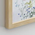 thumbnail image 4 of PixonSign Framed Wall Art Blue Wildflowers Floral Botanical Prints, Set of 4 Nature Wildernes Paintings, Rustic Wall Décor, Flower Plants Adhesive Canvas Poster for Home Decor - 12"x16" Natural, 4 of 5