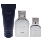 Tumi Atlas , 3 Pc Gift Set 3.4oz EDP Spray, 1oz EDP Spray, 6.7oz Body Wash
