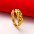 thumbnail image 6 of RSAMD Gold Plated Women's Open Adjustable Ring Lucky Transfer Flower Finger RinJO-A12, 6 of 9