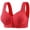 Red, variant on Aofany Women's Front Button Closure Bra Comfort Full-coverage Bra Senior Front-Closing Wirefree Bra, 36B/C-50B/C