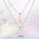 thumbnail image 3 of Collares colgantes de Pareja Hugo en corazón Rosado, 3 of 7