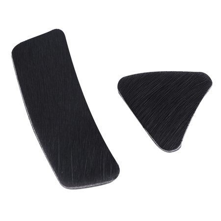 Suodoka 2Pcs Hunting Archery Arrow Rest Pad Adhesive Patch Recurve Bow Arrows Rest Sticker Black Leather 5 x 1.6 inches / 12.7 x 4 cm