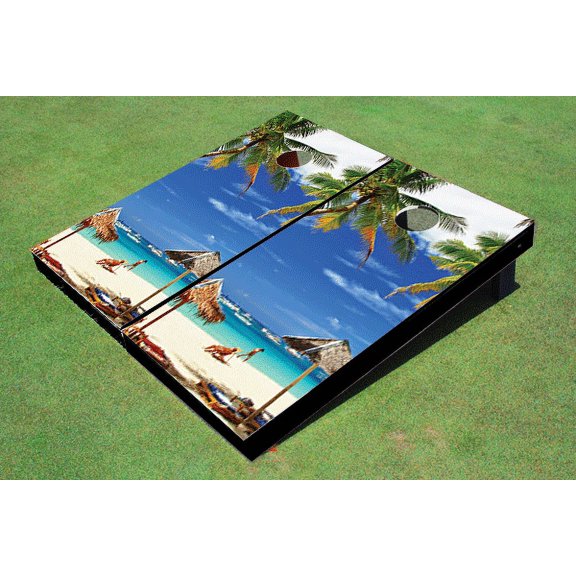 Sun Bathing Themed Cornhole Boards