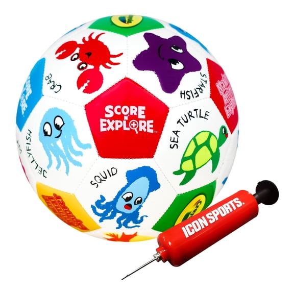 Icon Sports Crayola Official Soccer Ball - Unisex Kids - Marine Size 5