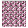 thumbnail image 3 of Ambesonne Exotic Shower Curtain, Tropical Forest Theme Form, 69"Wx75"L, Seal Brown Pale Pink, 3 of 3