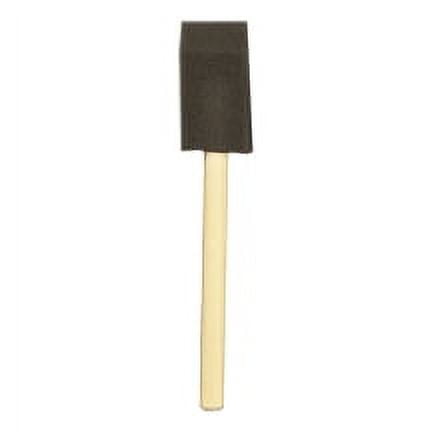 10 Pcs 1" Foam Brushes with Wooden handles