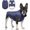 Navy, variant on Warm Dog Coat, Windproof Jacket Fleece Winter Coat, Solid Color Cold Weather Pet Apparel for Small Medium Dogs Cat