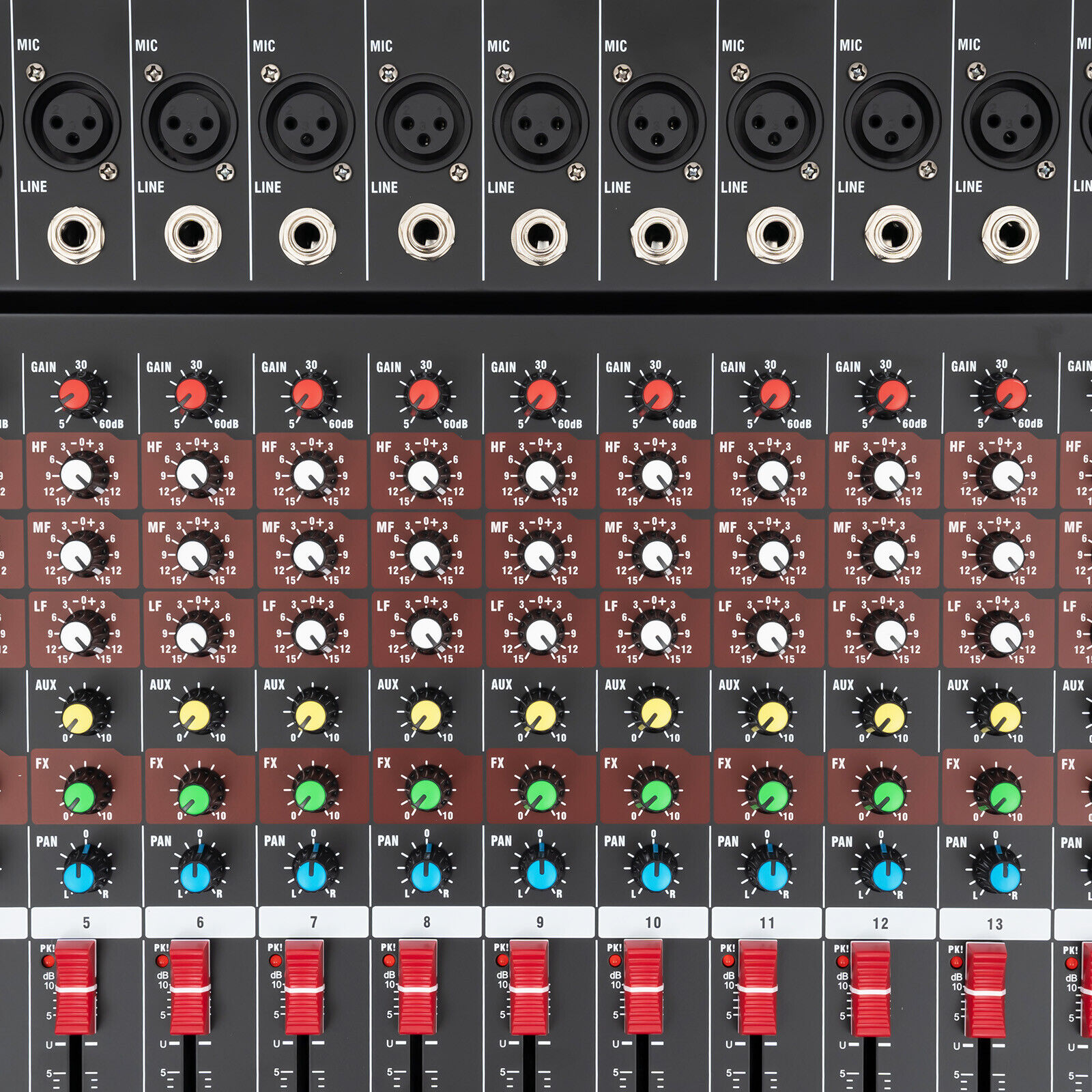 16 Channel Mixing Console USB Bluetooth Live Studio Audio Mixer Digital Sound