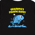 thumbnail image 4 of Inktastic Grandpa's Fishing Buddy (blue) Boys or Girls Long Sleeve Toddler T-Shirt, 4 of 5