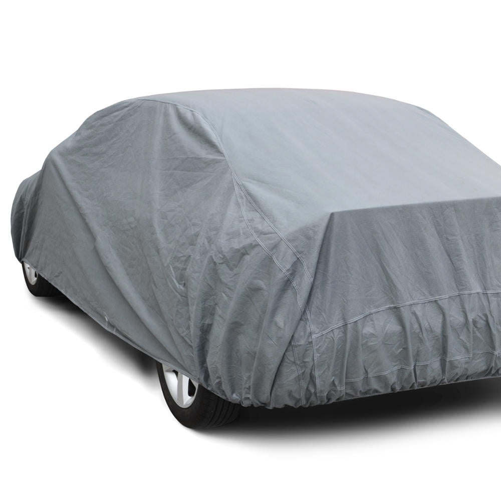 Motor Trend All Weather Proof Universal Fit Car Cover - UV, Water Proof (Gray) (Fits up to 190")