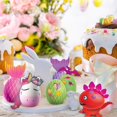 thumbnail image 3 of Kit de decoración de huevos de Pascua PAAS con unicornio, dinosaurio y llamas (4 piezas), 3 of 8