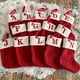 thumbnail image 2 of Calcetines navideños Tejidos con letras Medias Adornos para árboles de Navidad Decoraciones navideñas para el hogar Regalos de Navidad 2025, 2 of 5