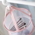 thumbnail image 2 of XingJian LLC Porte-Brosse de Maquillage - Rotation 360°, Rose Poussiéreux, 20cm, 2 of 5