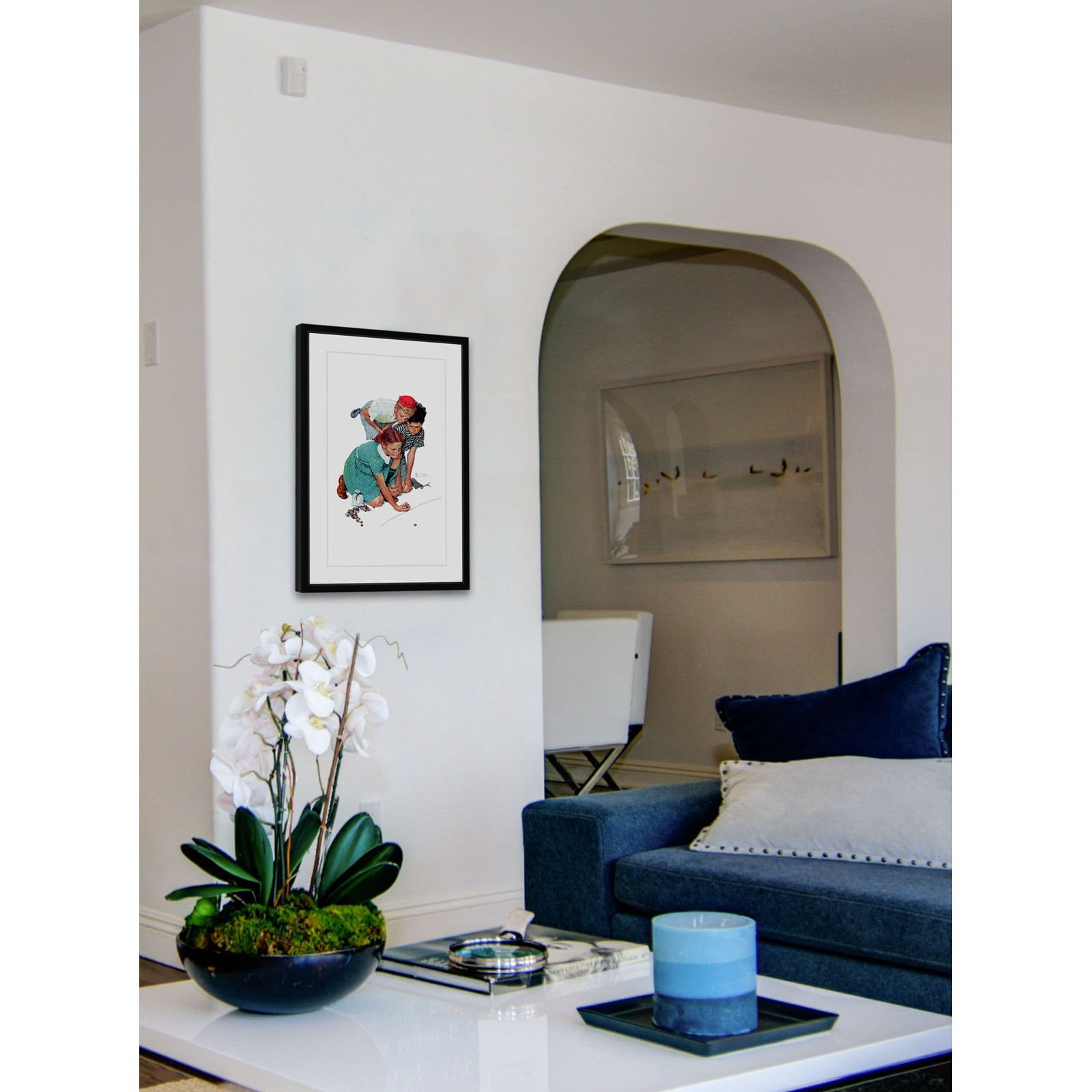 Marmont Hill Marbles Champ by Norman Rockwell Framed Wall Art