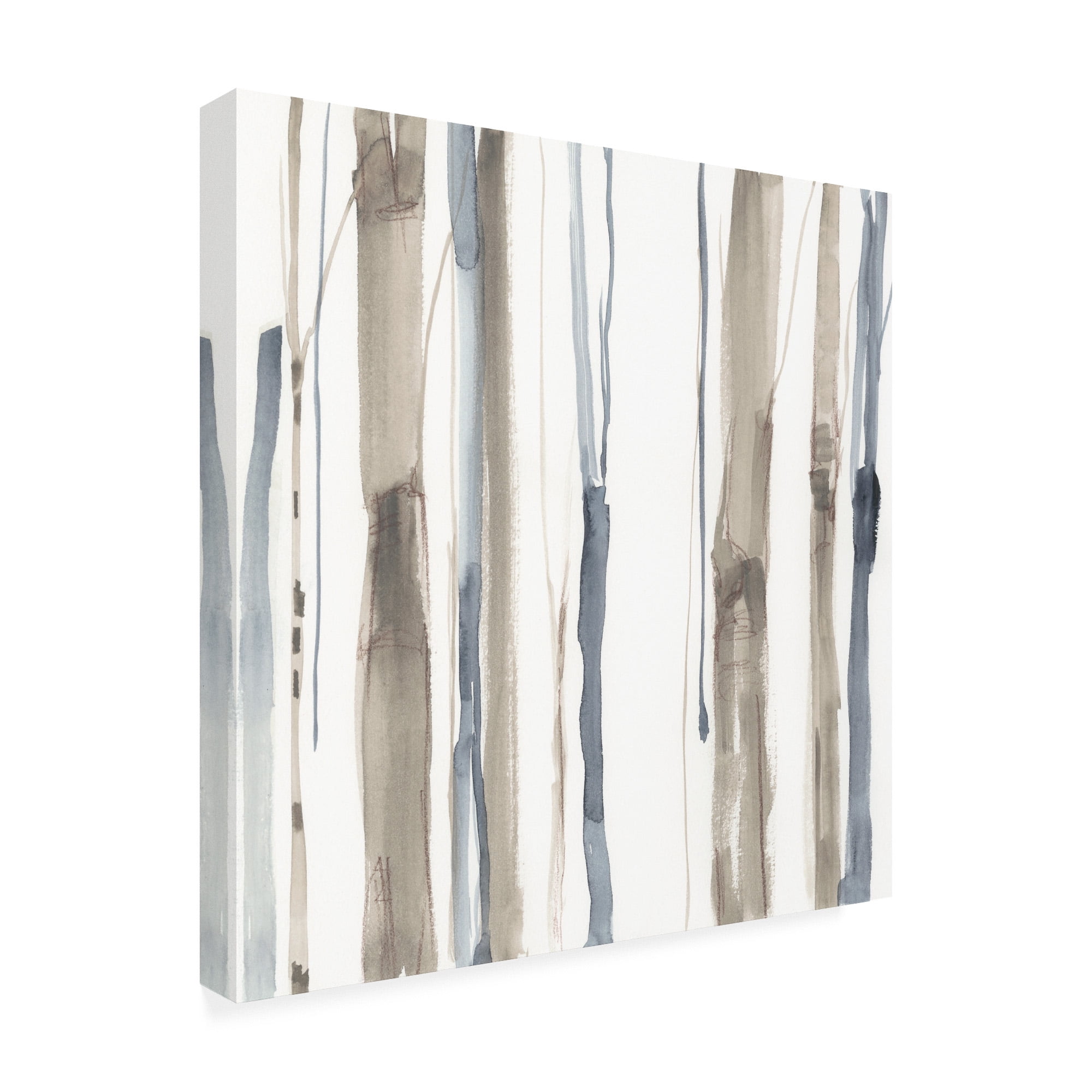 Trademark Fine Art 'Duo Tone Trees I' Canvas Art by Jennifer Goldberger