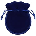 thumbnail image 1 of Mini Bolsas de Joyería VelvtyBlue 1Pza White 7x9cm Terciopelo Bolsa en Forma de Calabaza., 1 of 1