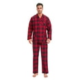 thumbnail image 1 of GLOBAL Ensemble de Pyjama en Flanelle pour Homme - 100 % Coton, Chaud, Manches Longues et Pantalon, Taille P-3TG, 1 of 1