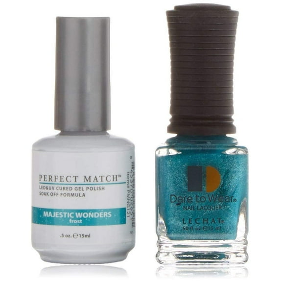 LECHAT Perfect Match Pair of Soak off Gel   Matching Nail Polish PMS121 - Majestic Wonders