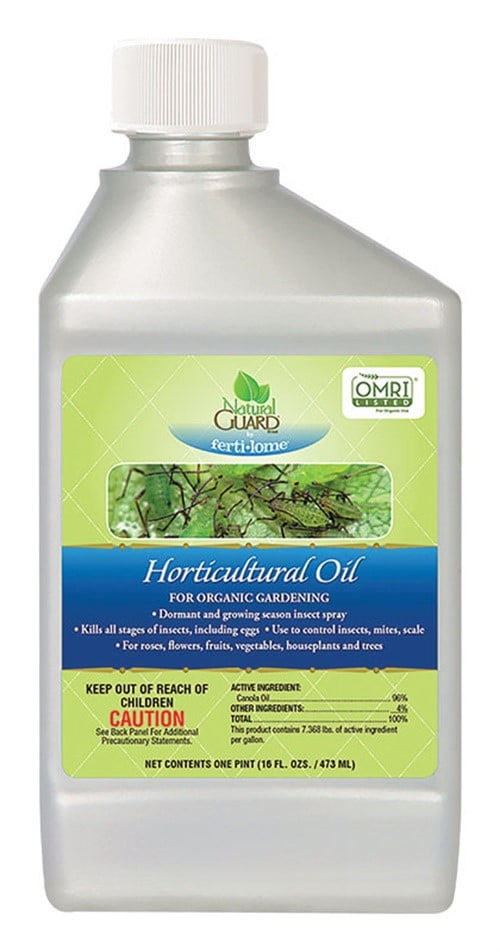Dilution of horticultural spray oil