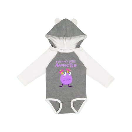 

Inktastic Daddy s Little Monster Gift Baby Girl Long Sleeve Bodysuit