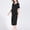 Black, variant on pstuiky Maternity Dress Summer Fashion Solid Color Drop Shoulder Mid-Length Dress Leisure Slim Fit Short Sleeve Beach Dress Summer Clothes