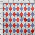 thumbnail image 3 of oneOone Viscose Chiffon Red Fabric Check Argyle Quilting Supplies Print Sewing Fabric By The Yard 42 Inch Wide, 3 of 5