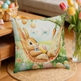 thumbnail image 6 of Pillow Covers 18x18, Easter Decorations Throw Pillow Covers, Spring Decor for Home Bedroom Couch Cushion Cover, Multicolor, 6 of 7