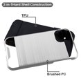 thumbnail image 2 of Kaleidio Case For Samsung Galaxy Note 20 5G (6.7") [Brushed Metal Texture] Hybrid 2-Piece Armor [Shockproof] Slim Cover [Silver/Black], 2 of 3