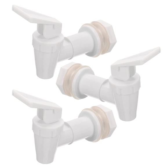 IBASETOY 3Pcs Multi Function White Plastic Bucket Spigot for Water Dispenser Easy Installation