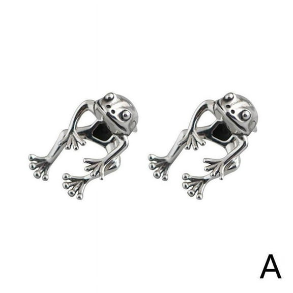 1 Pair Two Way Frog Earrings Frog Lover Jewelry |}