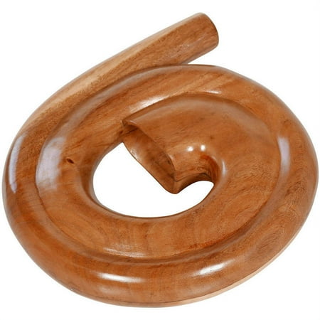 Aboriginal Spiral Didgeridoo Horn, Natural