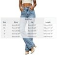 thumbnail image 3 of Yyeselk Women's High Rise Wide Leg Baggy Stretchy Flare Jeans Elastic Waist Button Washed Streetwear Denim Trousers with Pockets Sky Blue XXS, 3 of 9