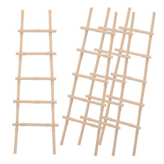 Raindrops Light Brown Plastic Miniature Dollhouse Ladder Toy for Decor with Intricate Details and Universal Compatibility