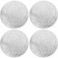 thumbnail image 1 of Coaster Plate, 4 Pieces Placemats Placemats Table Mats for Dining Room Kitchen Table (Silver, 38cm), 1 of 5