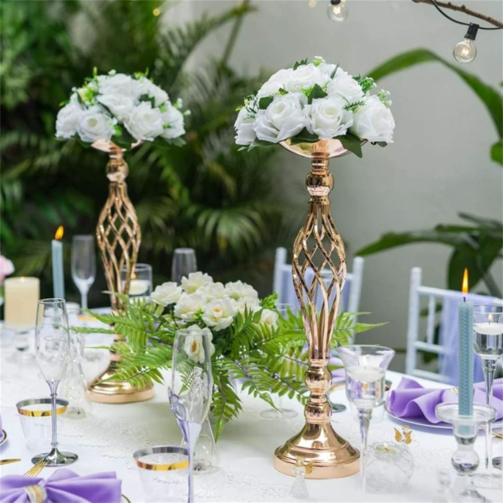 2-Pack Milk White Simulation Silk Flower Ball – Miyuadkai Road Flower Main Table Decoration for Wedding Car Staircase, Wedding Supplies Props, Faux Floral Balls