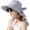 Light Grey, variant on Womens Sun Hat UPF 50+ Wide Brim Gardening Hat with Neck Flap