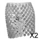 thumbnail image 1 of Falda de lentejuelas,Falda de lentejuelas de metal con pañuelo en la cadera,Cadena corporal bohemia con joyas brillantes,Falda transparente con brillos y moda,Accesorios de disfraces delicados, 1 of 8