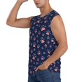 thumbnail image 3 of Goofa Star Dog Paw Printed Men's Sleeveless T-Shirt - Athletic Gym Workout Tank Top for Men - Moisture-Wicking, UPF 30+ Quick-Dry Muscle Tee-X-Large, 3 of 8