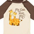 thumbnail image 4 of Inktastic My Noni Loves Me Boys or Girls Long Sleeve Baby Bodysuit, 4 of 5