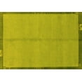 thumbnail image 1 of Ahgly Company Indoor Rectangle Abstract Yellow Modern Area Rugs, 2' x 3', 1 of 4